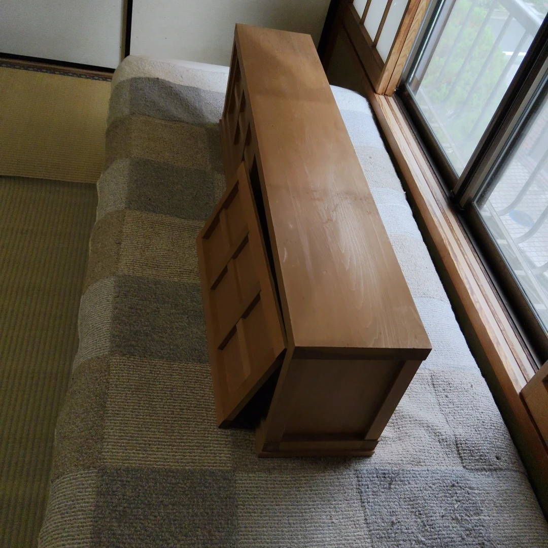 木製収納ボックス 飾り棚の写真2枚目
