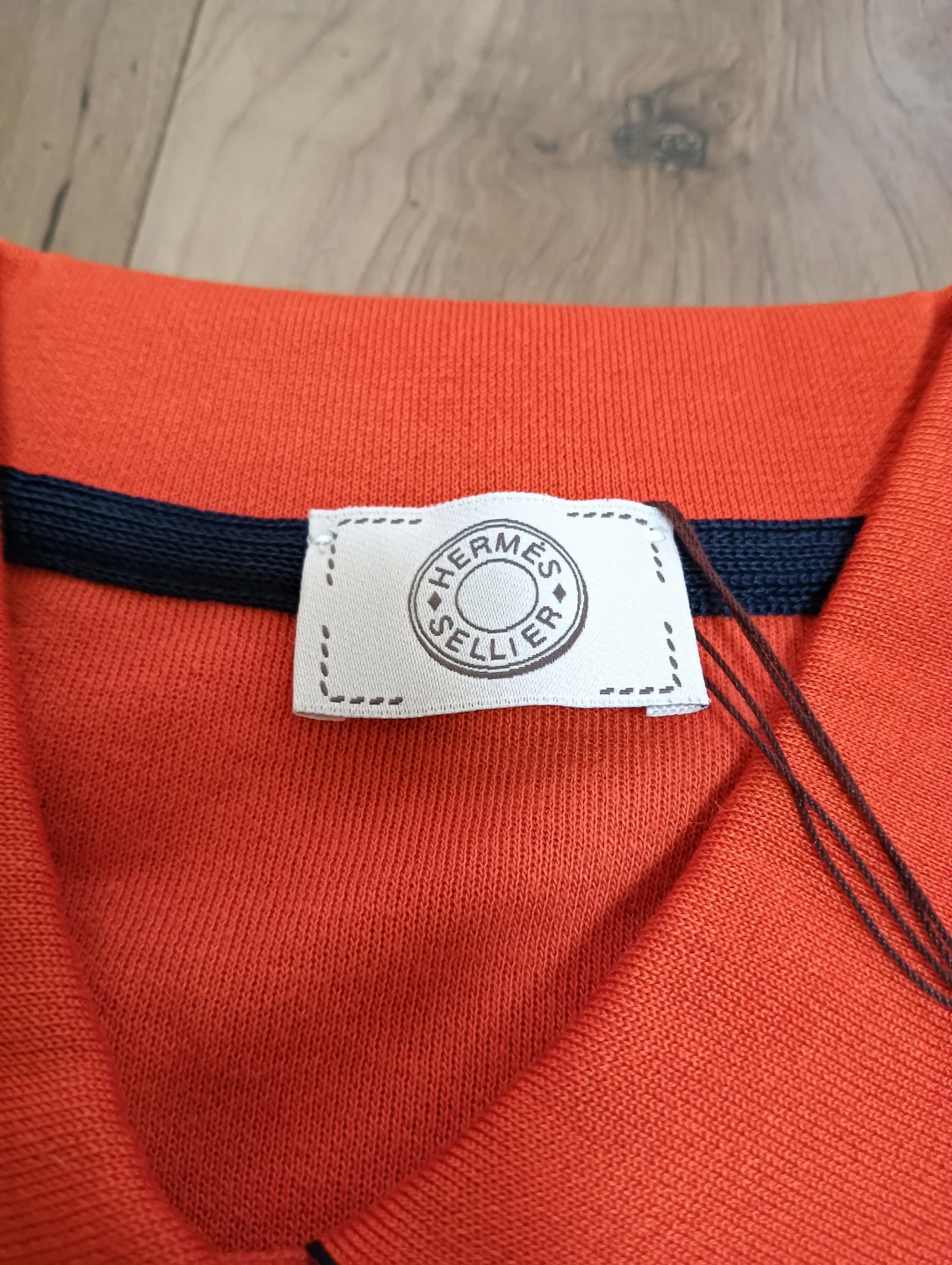 未使用品。HERMES エルメス セリエメタルボタン ポロシャツの写真7枚目