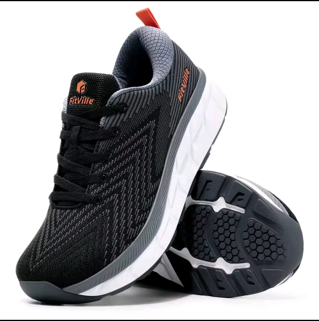 FitVille FlowCore V1, 30.5cm/12.5US/46.5EU, ブラック/グレー/ホワイト