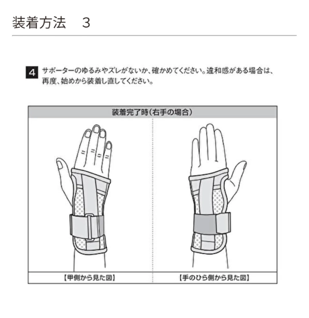 ◇ SIGMAX  ファシリエイド サポーター  手首用サポーターの写真4枚目