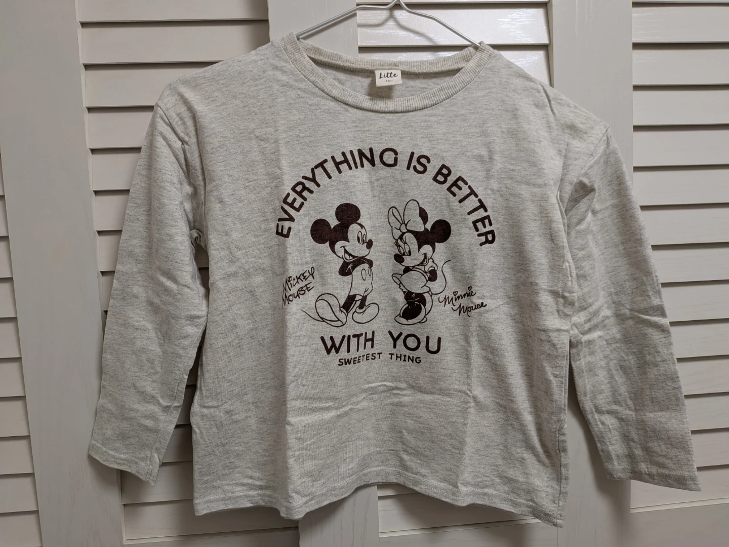 ミッキー＆ミニー 長袖Tシャツ 120cm