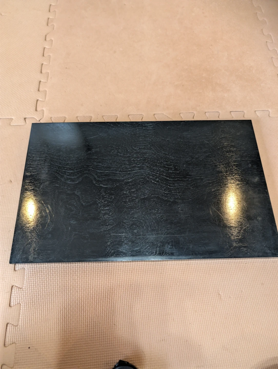花台 敷板 黒塗り 木目(30×48×2cm)花器・盆栽用の写真2枚目
