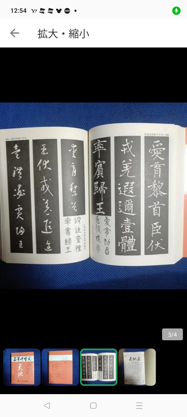 名筆千字文 天地 野ばら社編の写真3枚目