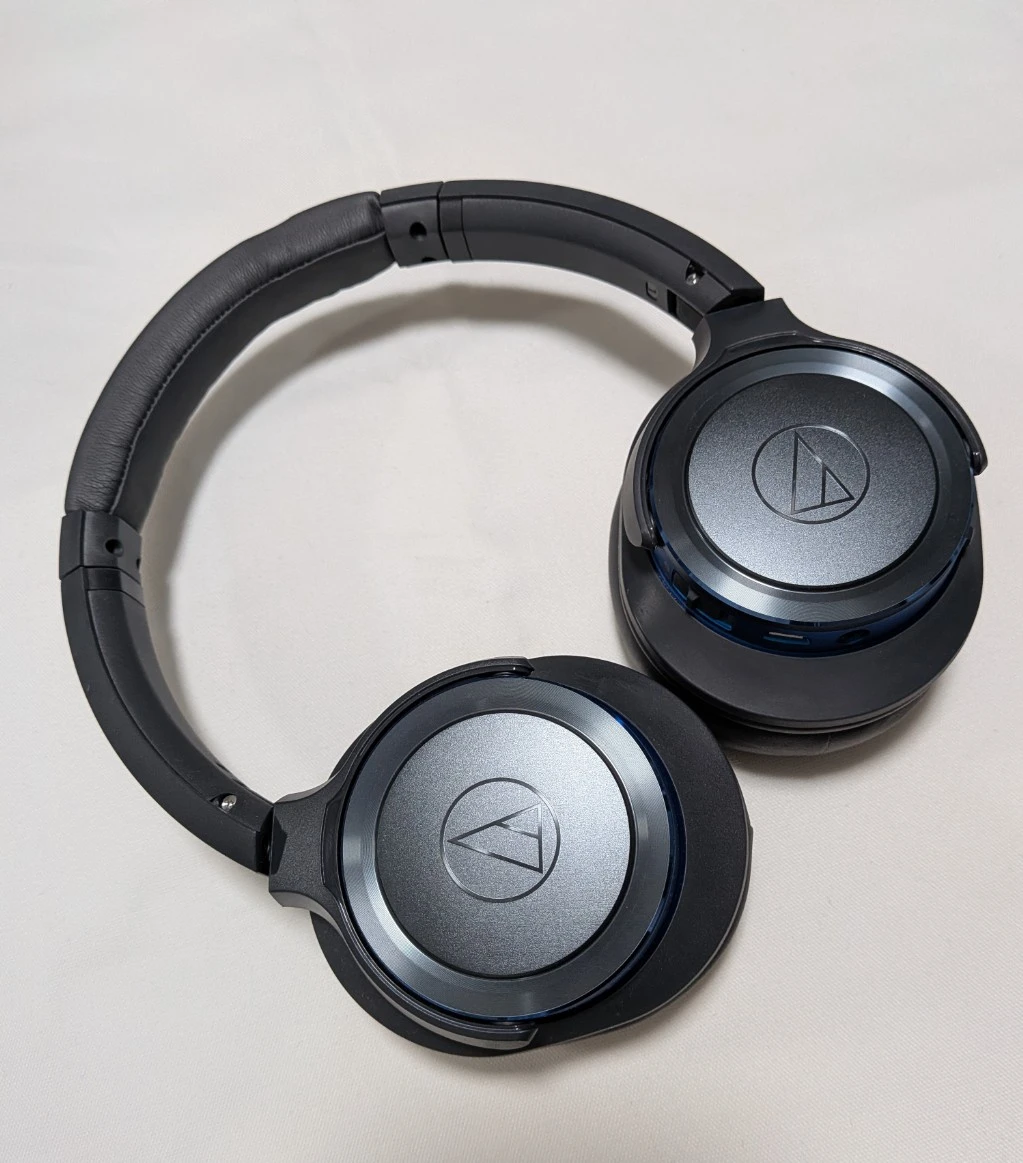 オーディオテクニカ ヘッドホン ATH-WS660BT ガンメタリックブルー