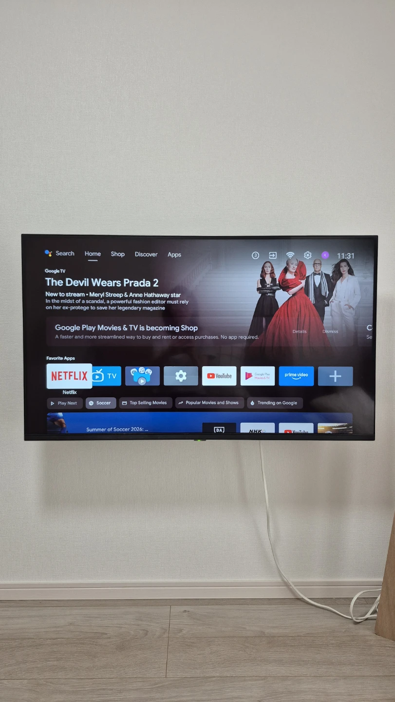 43インチ 4K HDR Android TV
