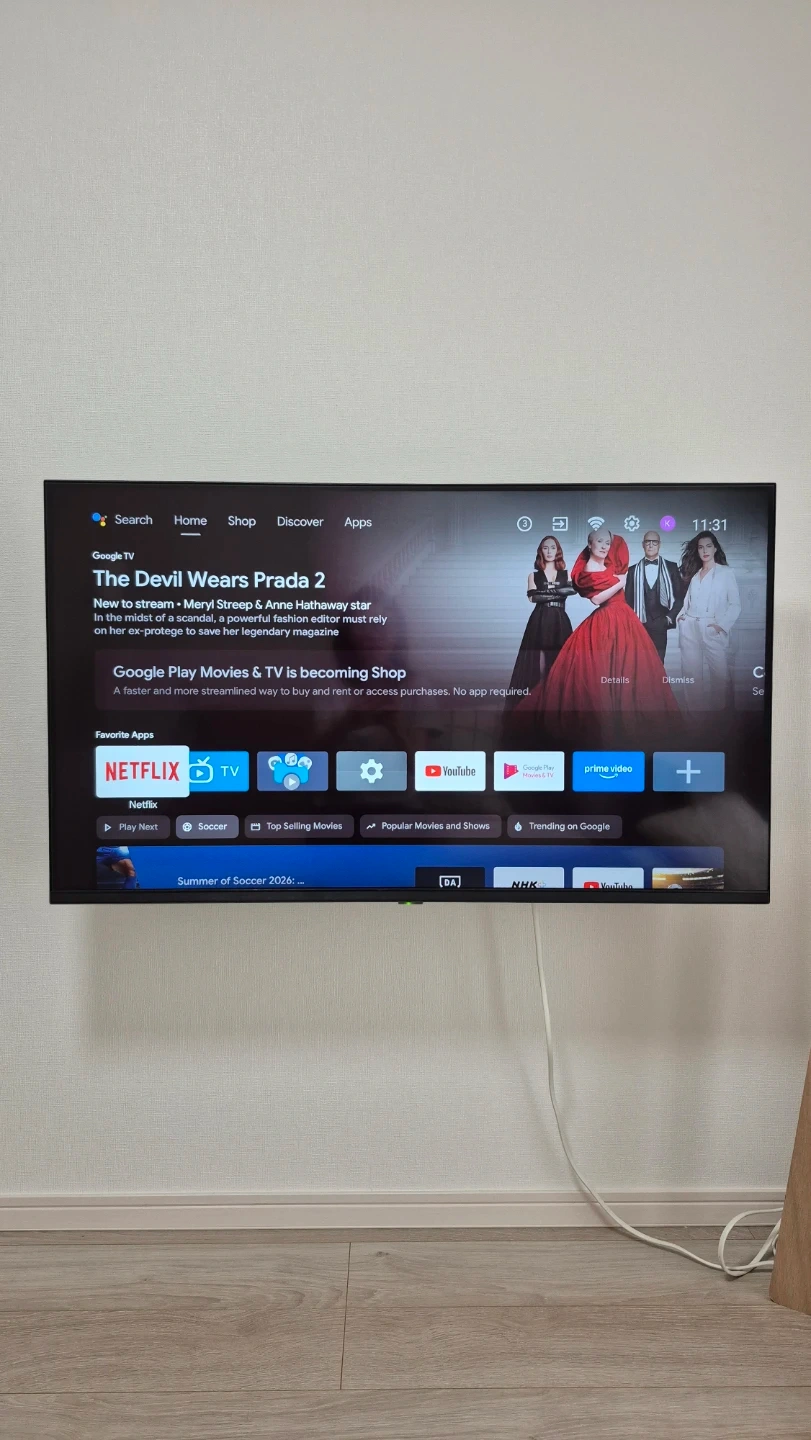 43インチ 4K HDR Android TV