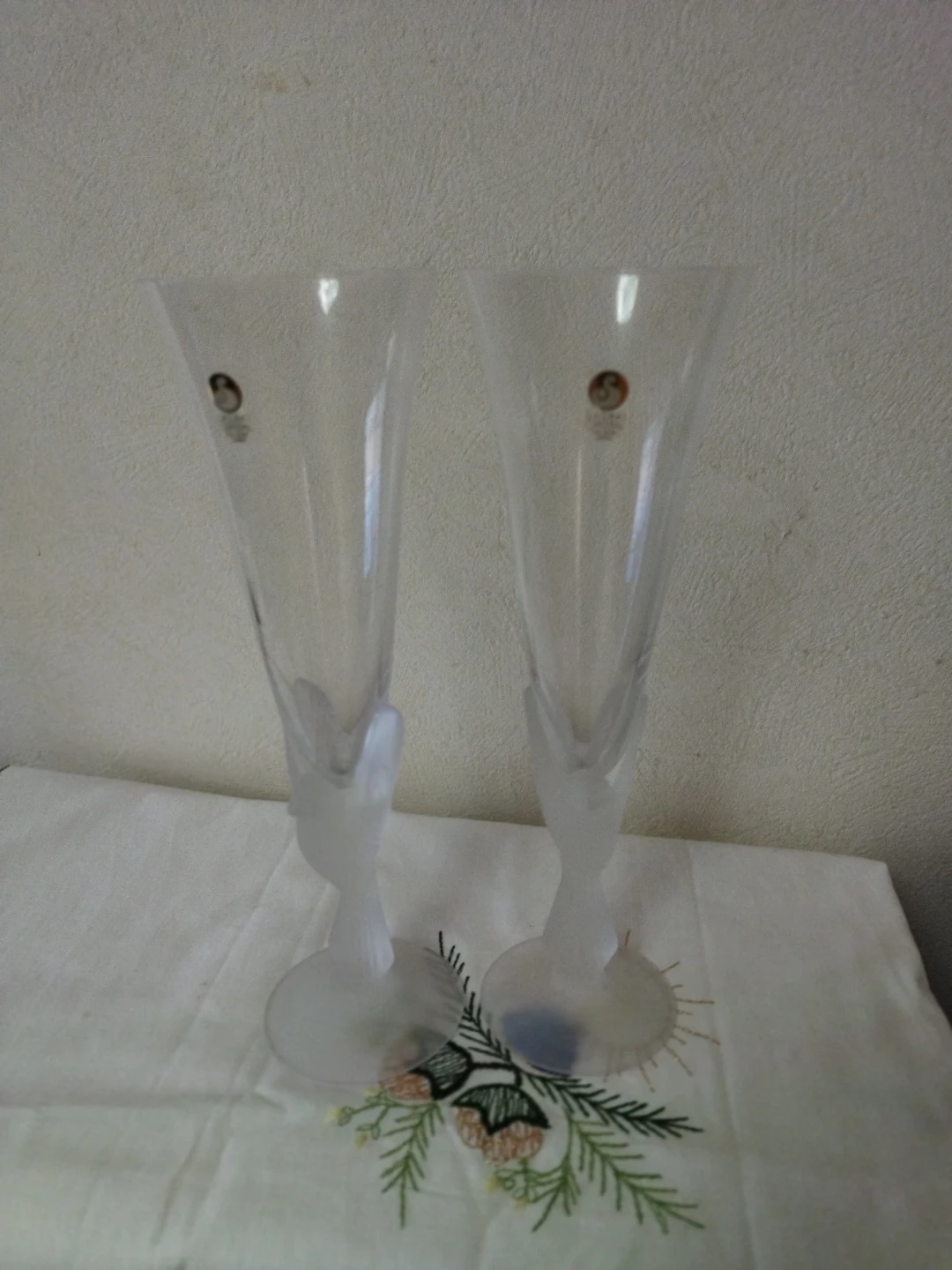 ササキクリスタル シャンパングラス ペア