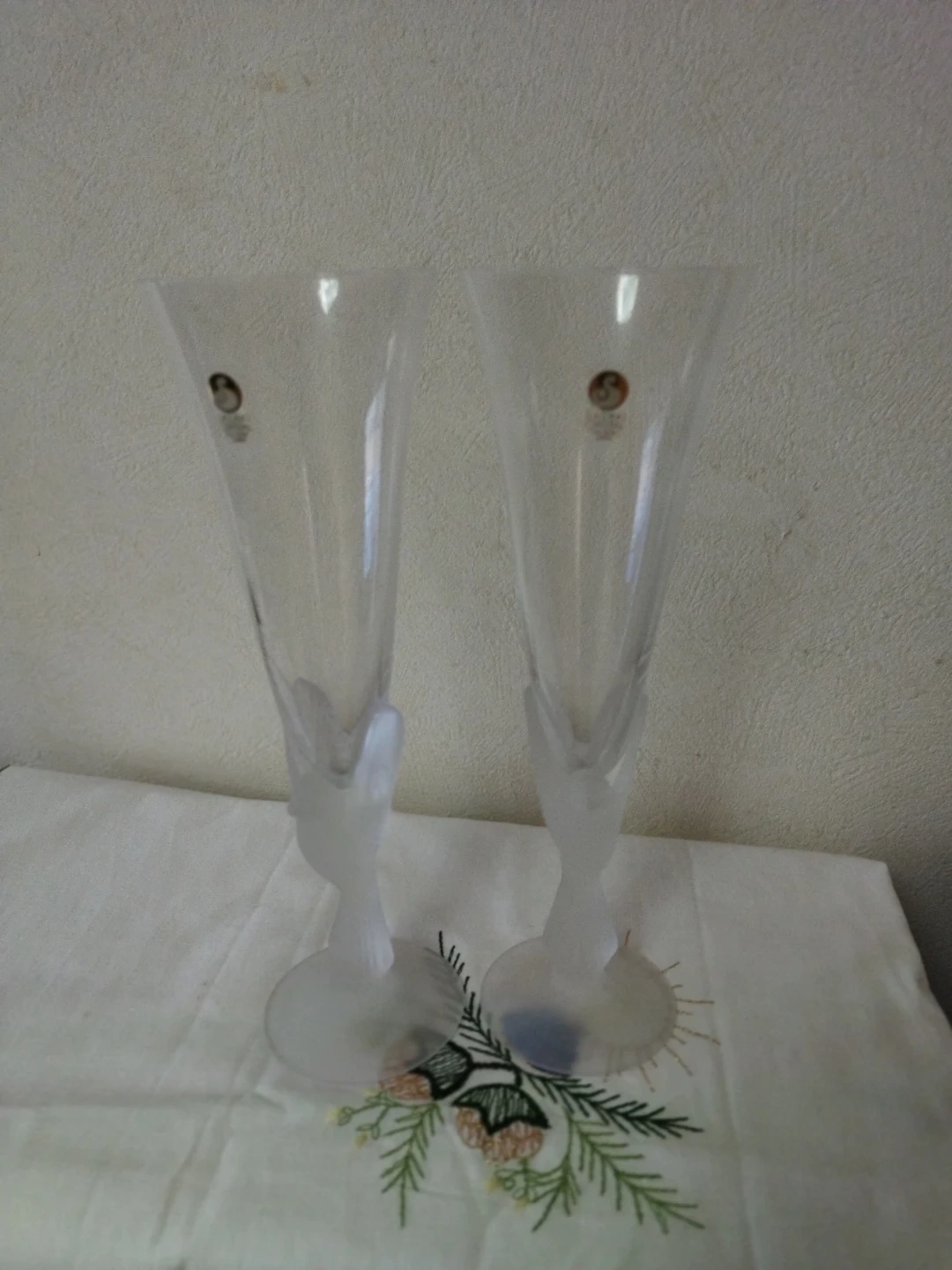 ササキクリスタル シャンパングラス ペア