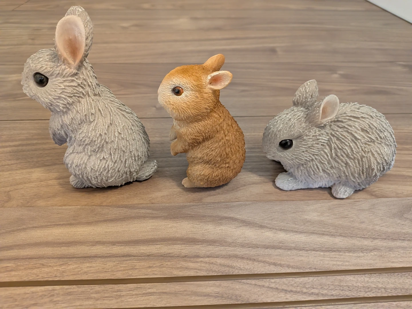 うさぎの置物 3体セットの写真2枚目