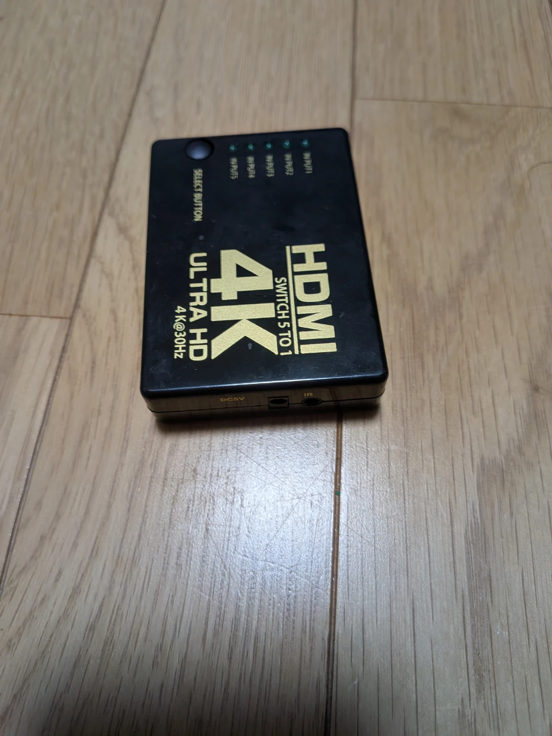 HIDISC HDMI切替器 5入力1出力 4K対応 リモコン付の写真5枚目