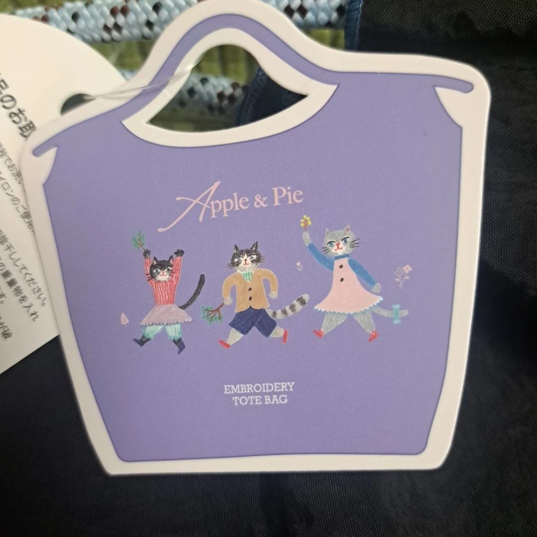 Apple&Pie 刺繍トートバッグの写真4枚目