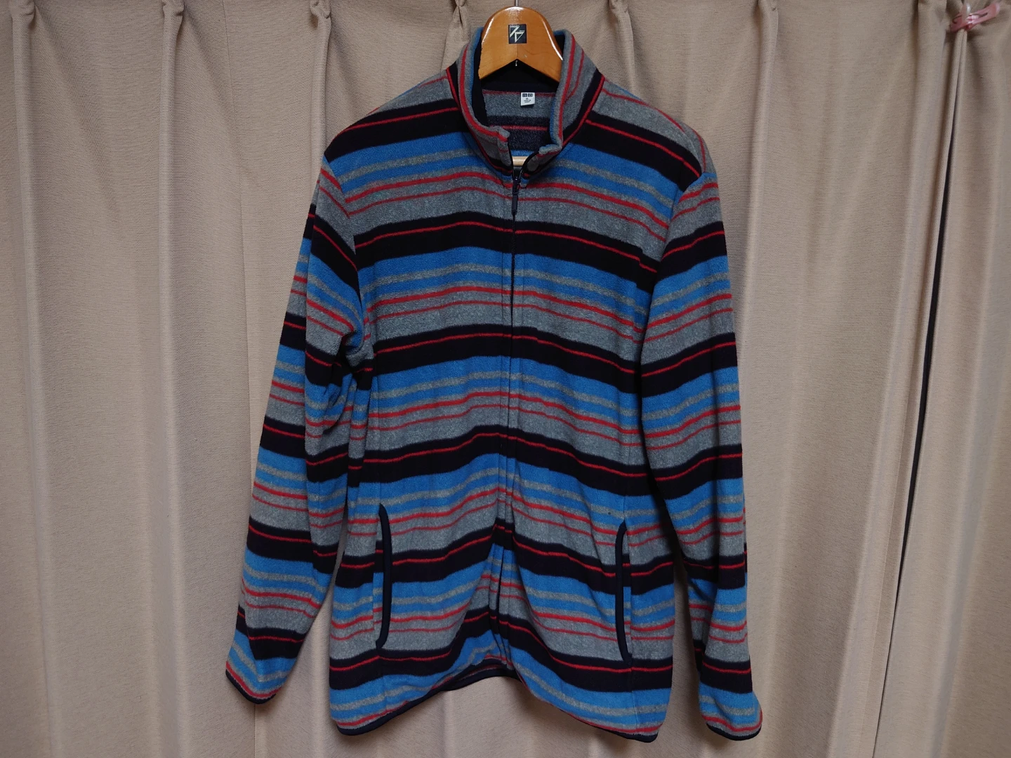 UNIQLO ユニクロ フリース フルジップジャケット ボーダー XL