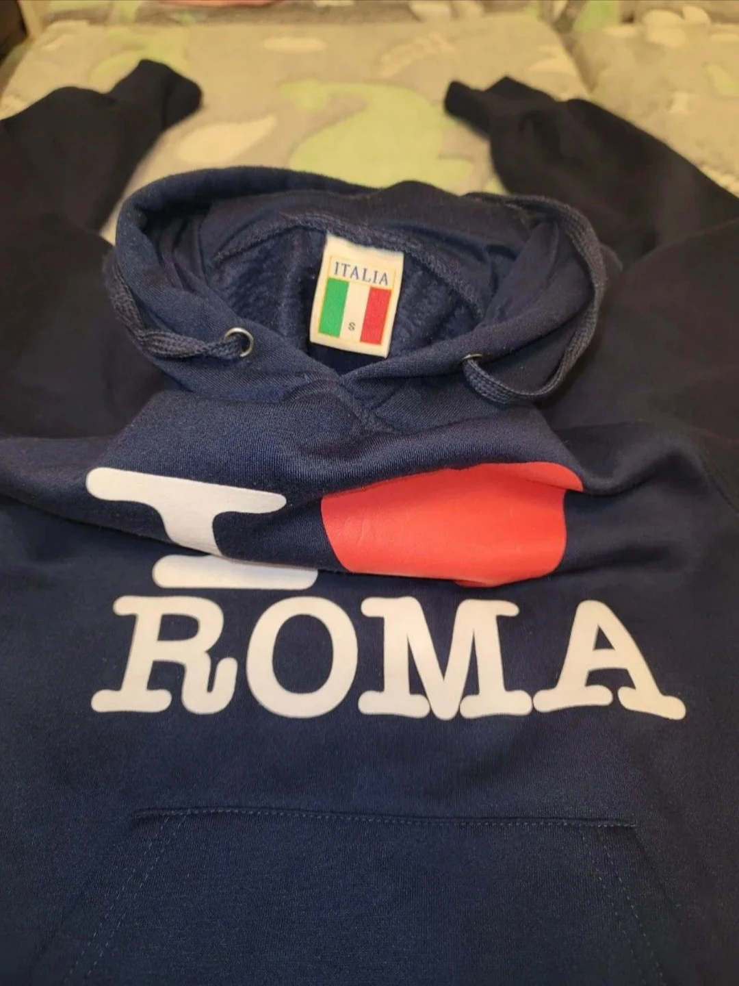 I LOVE ROMA パーカー ネイビー Sサイズの写真5枚目