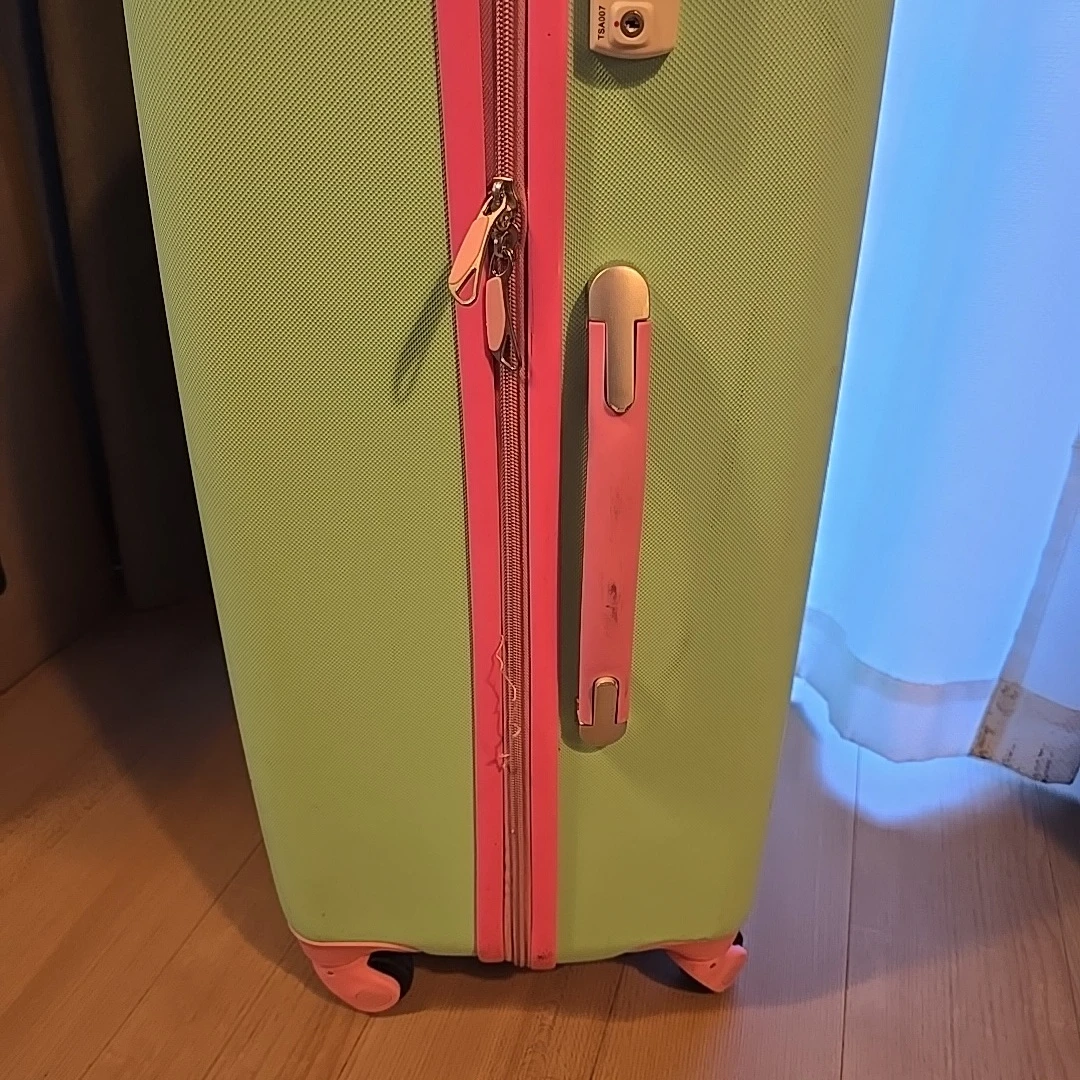 スーツケース パステルグリーン ピンクの写真6枚目