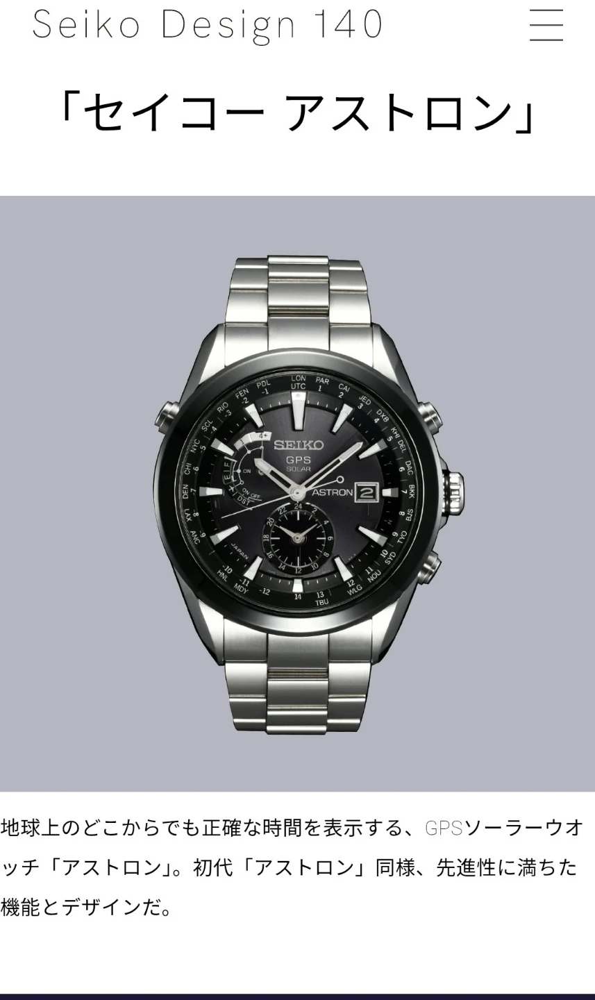 美品。SEIKO セイコー アストロン 電波GPS チタン&セラミック 腕時計の写真5枚目