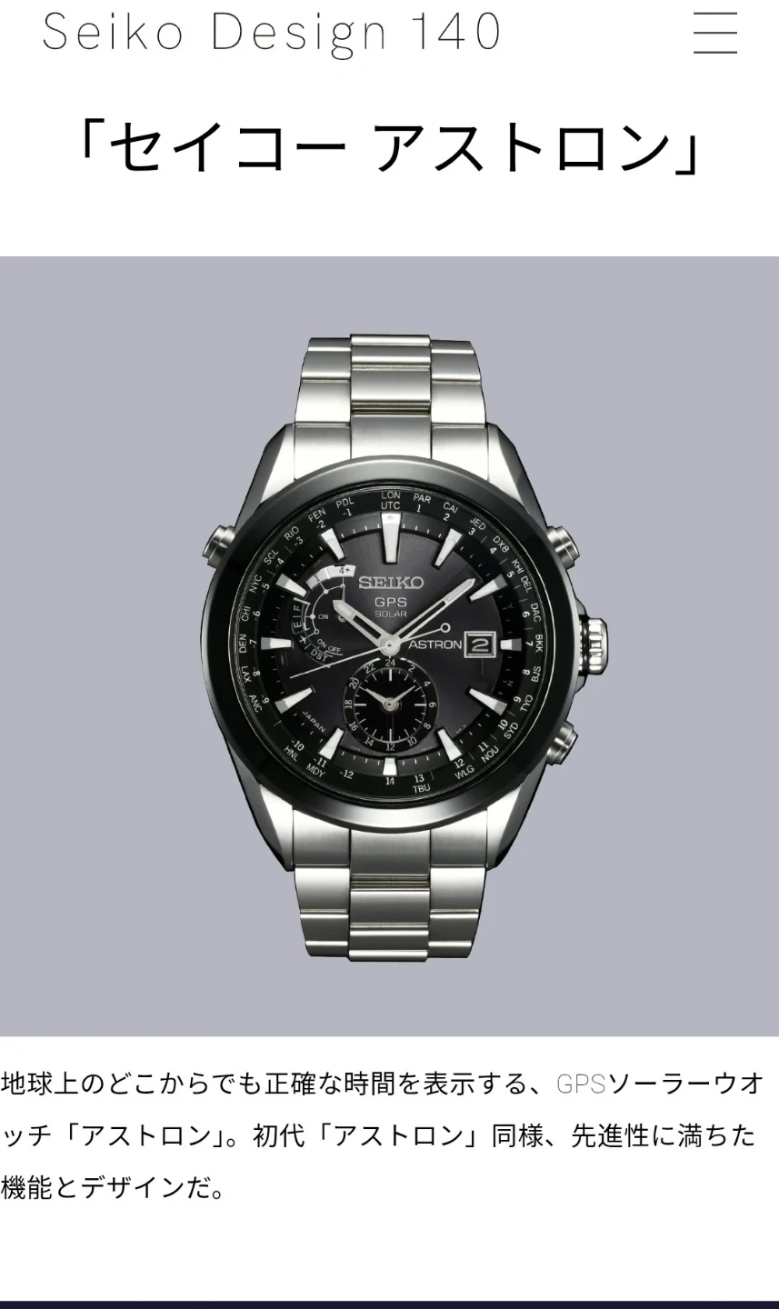 美品。SEIKO セイコー アストロン 電波GPS チタン&セラミック 腕時計の写真5枚目