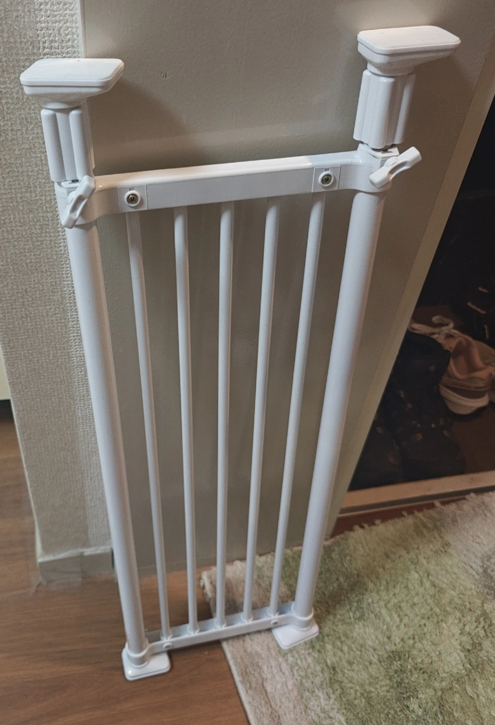突っ張り棚 強力 ホワイト 耐荷重50〜30kg 幅73〜112cm