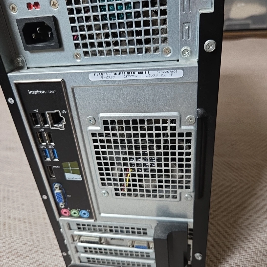 デル デスクトップPC Inspiron 3847の写真4枚目