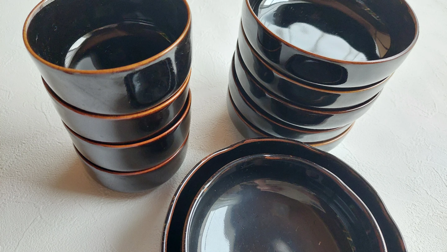 和食器 小鉢 10点 セット 黒 陶器