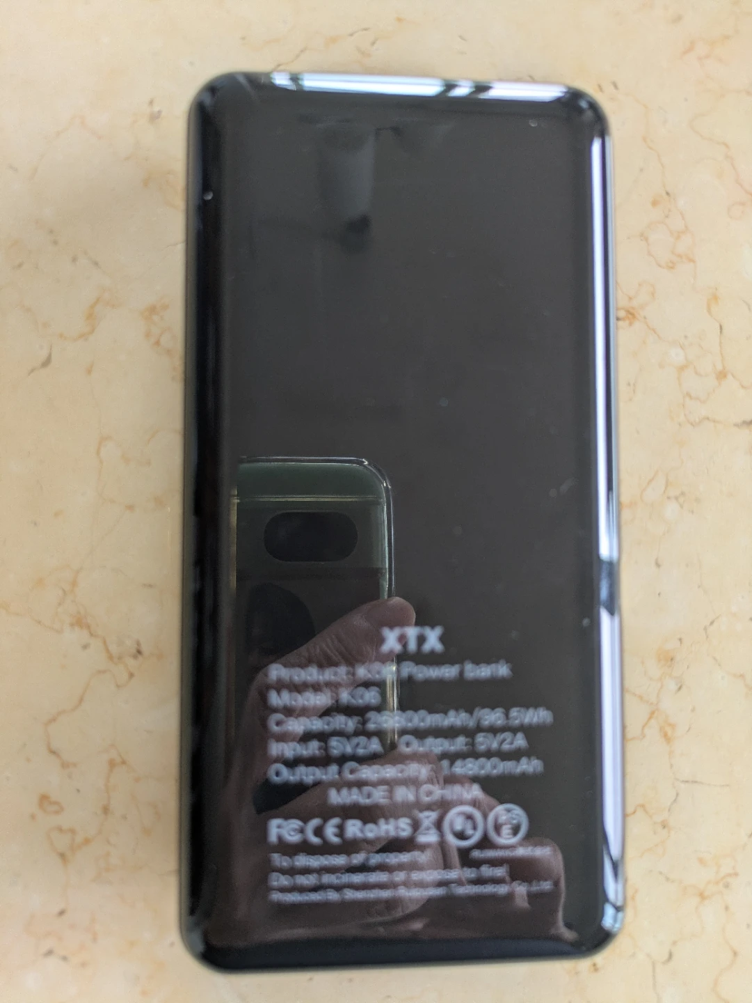 XTX モバイルバッテリー 26800mAh K06の写真2枚目