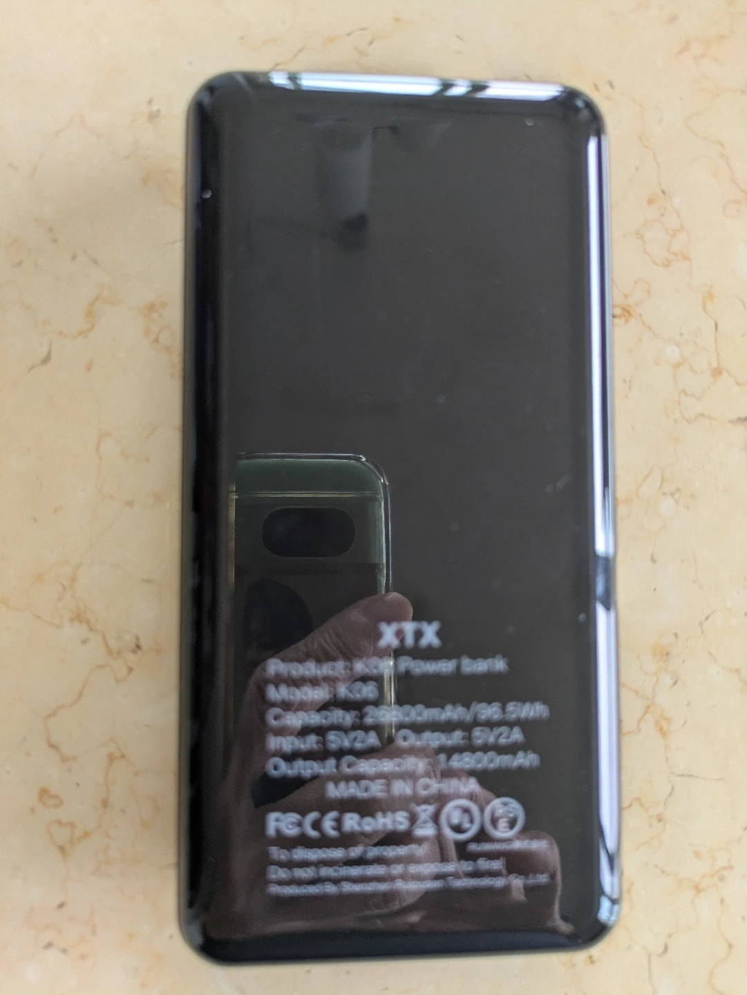 XTX モバイルバッテリー 26800mAh K06の写真2枚目