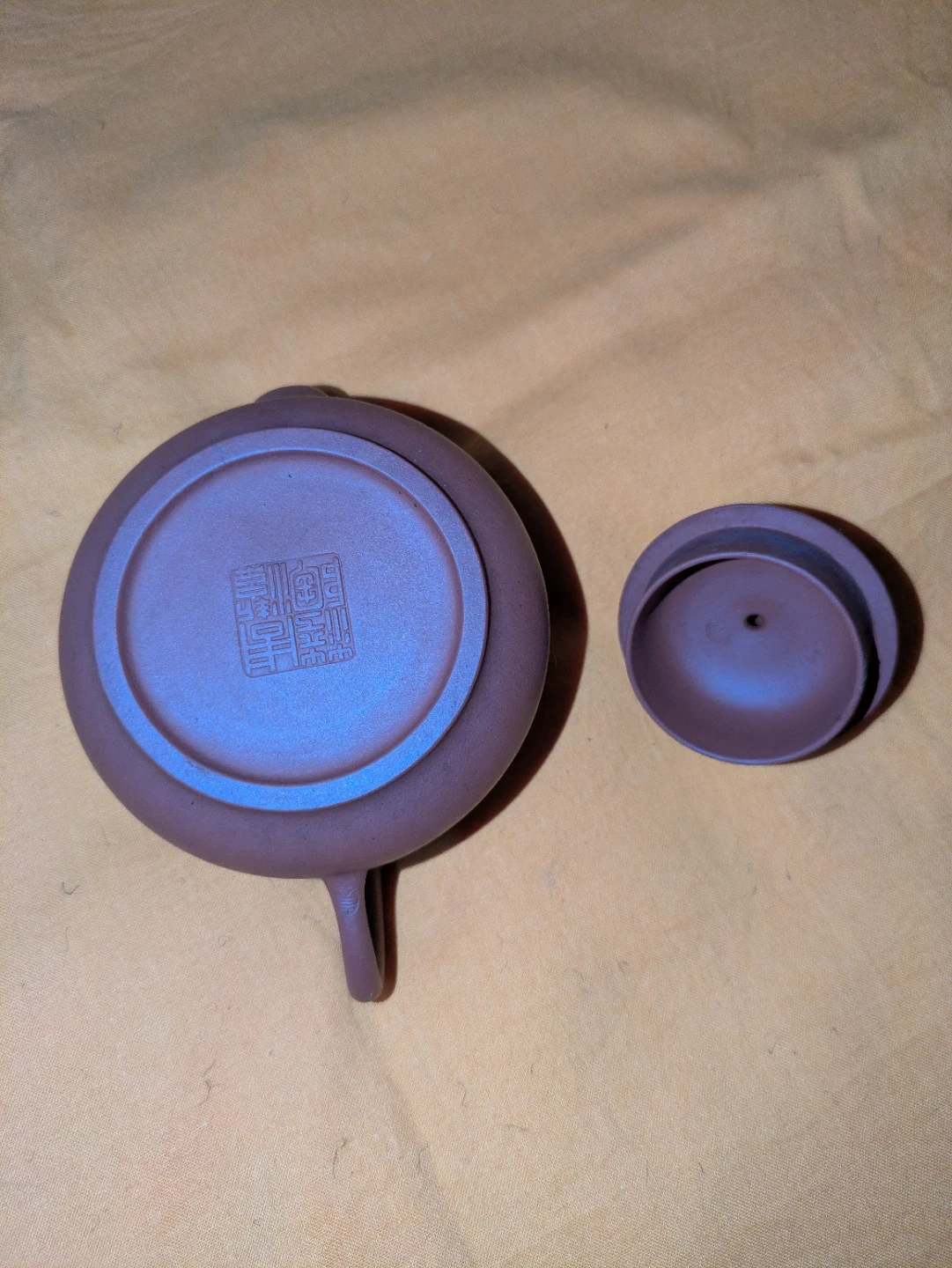 朱泥 急須 茶器 陶器 刻印あり中国 景記作の写真4枚目
