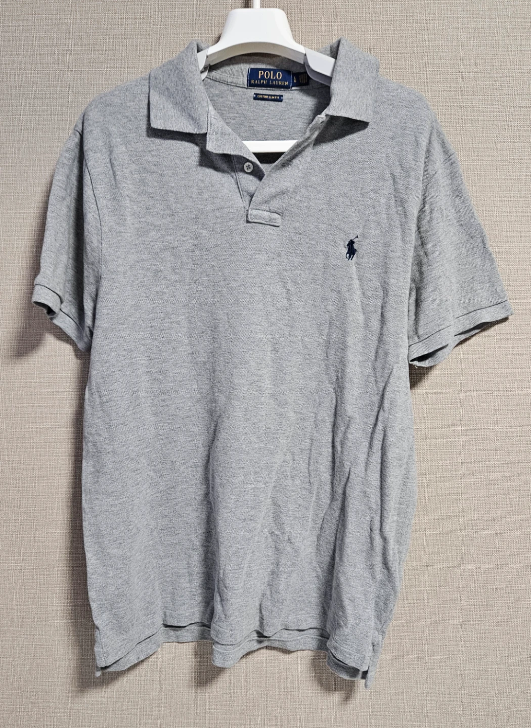 ポロラルフローレン ポロシャツ 灰色 Lサイズ