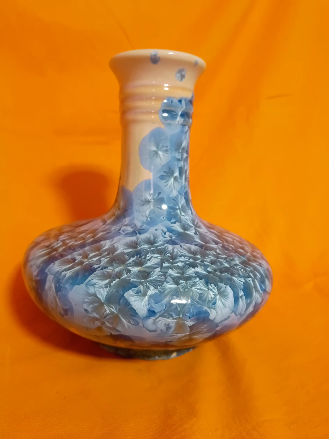結晶釉 花瓶 陶器 フラワーベース