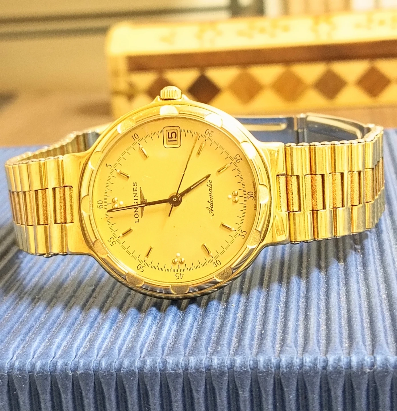 非常に稀少品。LONGINES ラスベガス 名機Cal990.1搭載 自動巻きデイト 腕時計