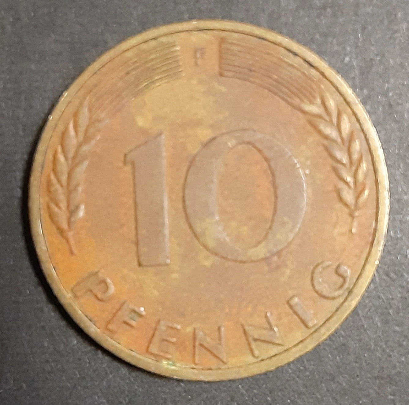 旧貨 ﾄﾞｲﾂ 1949年 10ペニヒ硬貨の写真2枚目