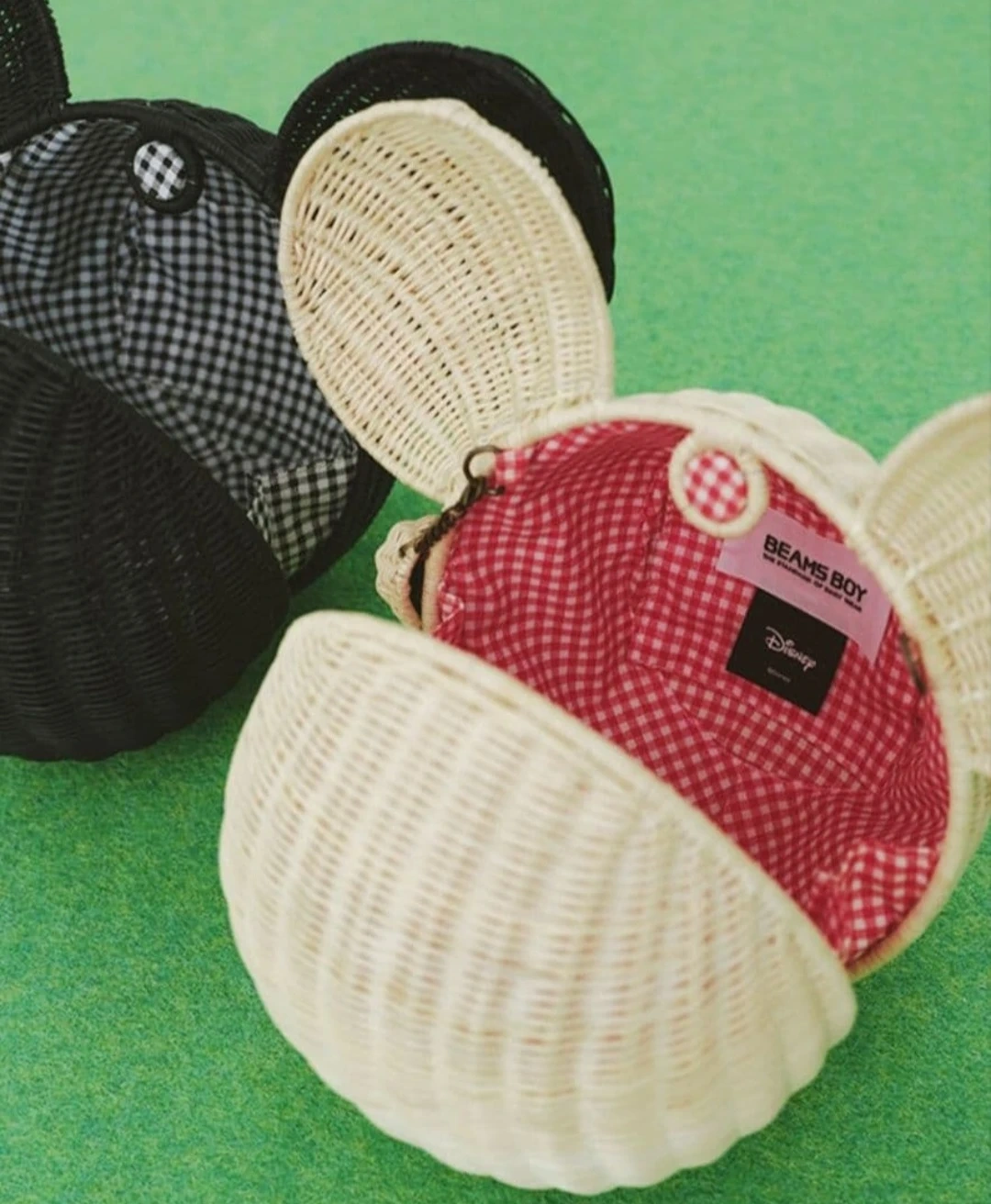 ミッキー ランタンバスケット ブラックの写真2枚目