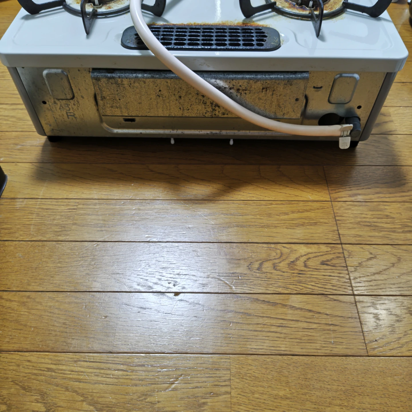 Rinnai リンナイ 二口　ガスコンロ 都市ガス用　KG34NBE ホース付きの写真3枚目
