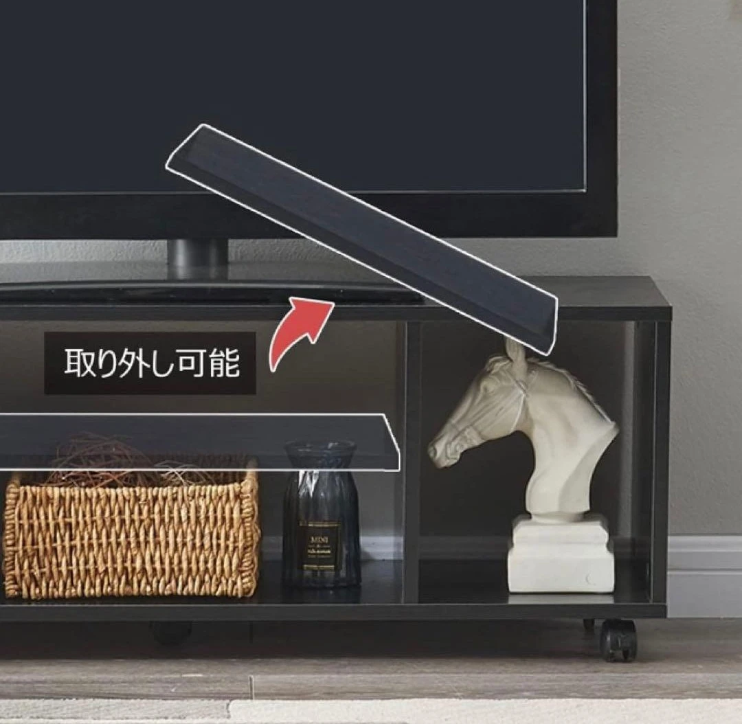 Vanlent テレビ台  キャスター付きの写真2枚目