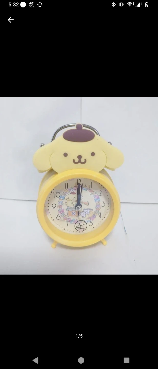 ポムポムプリン 目覚まし時計 アラームクロック
