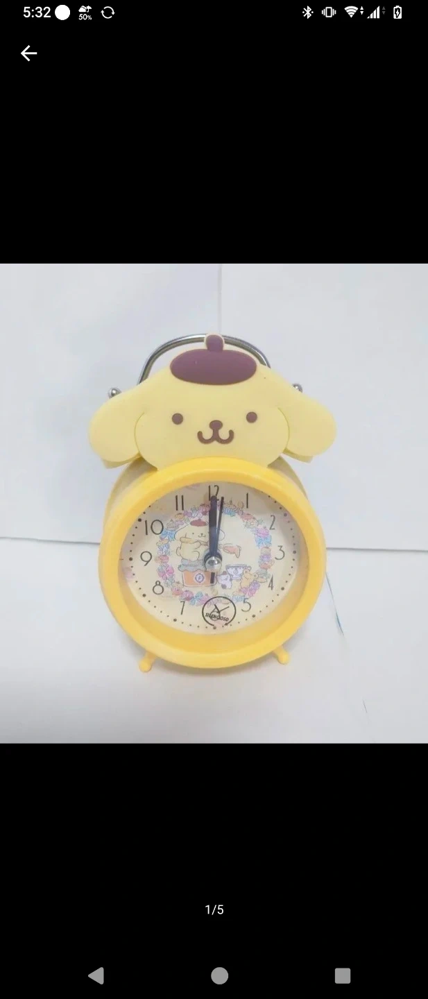 ポムポムプリン 目覚まし時計 アラームクロック
