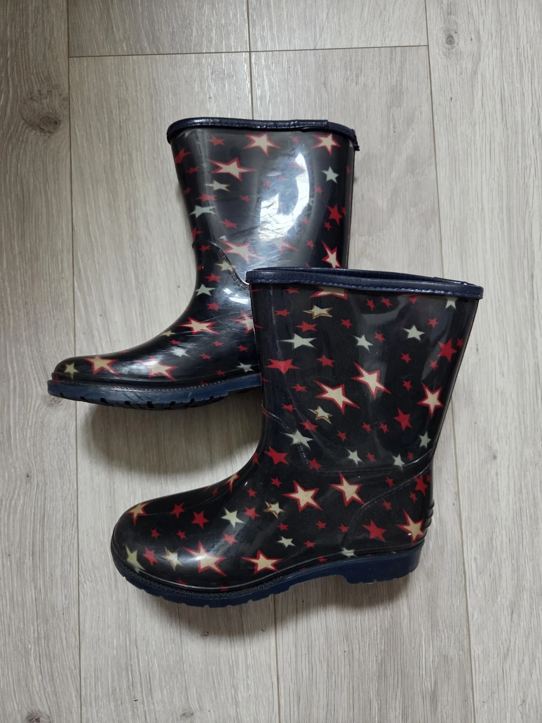 キッズ レインブーツ 星柄 21.0cmの写真2枚目