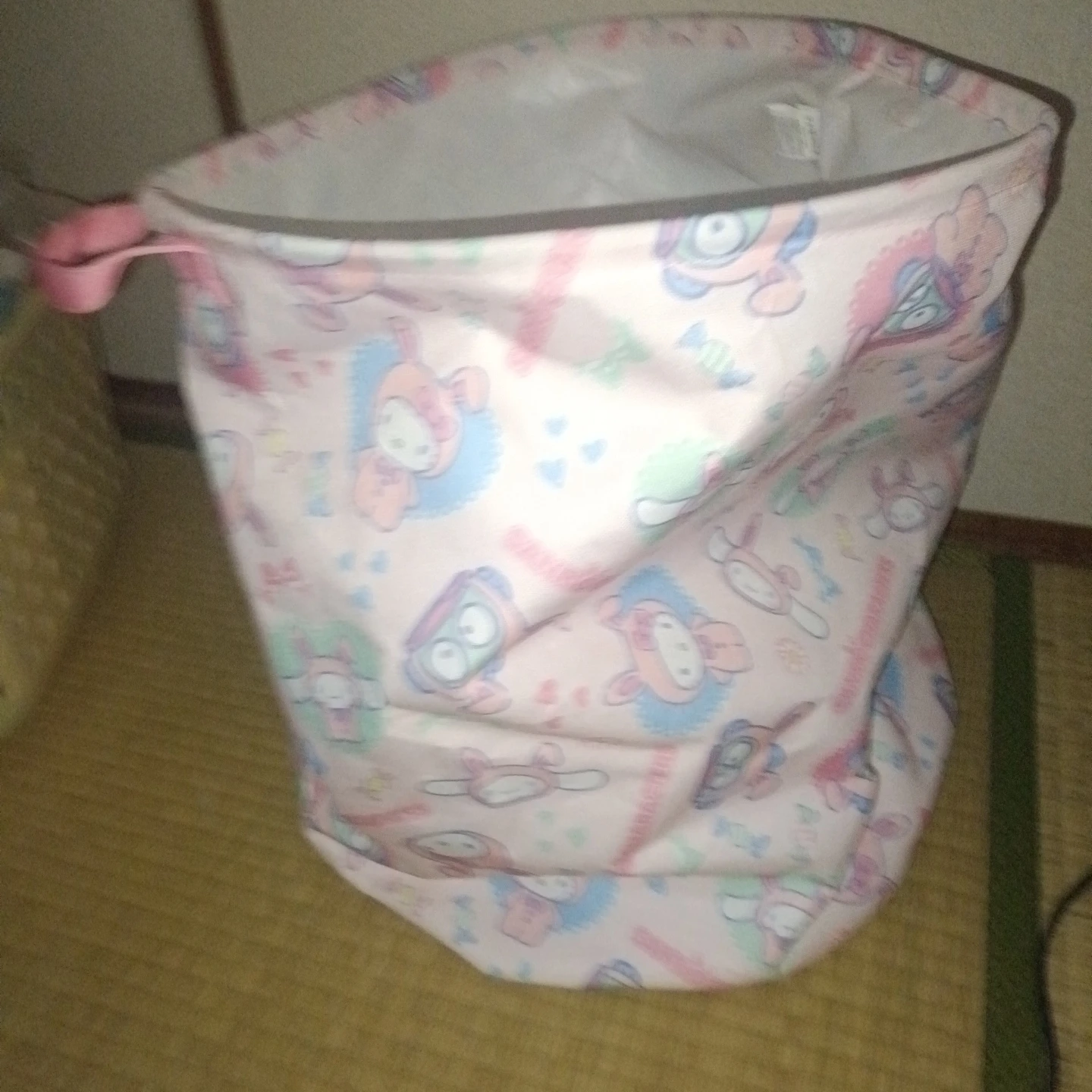 サンリオ 収納バスケット ピンク