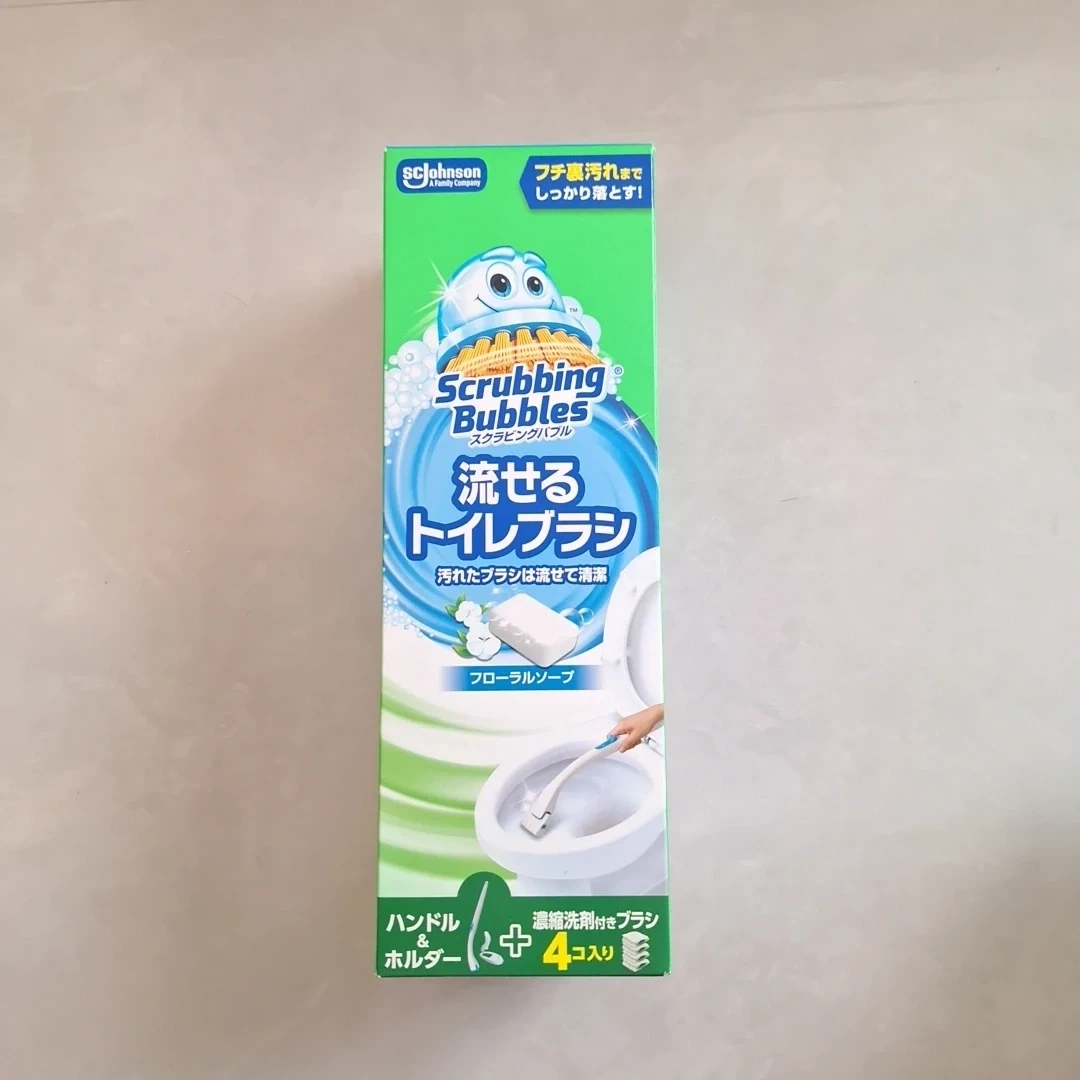 【新品未開封】スクラビングバブル 流せるトイレブラシ フローラルソープ