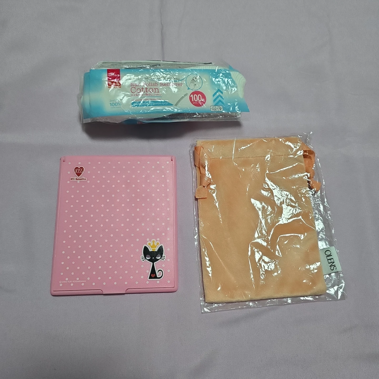 ミラー 巾着 コットン セット