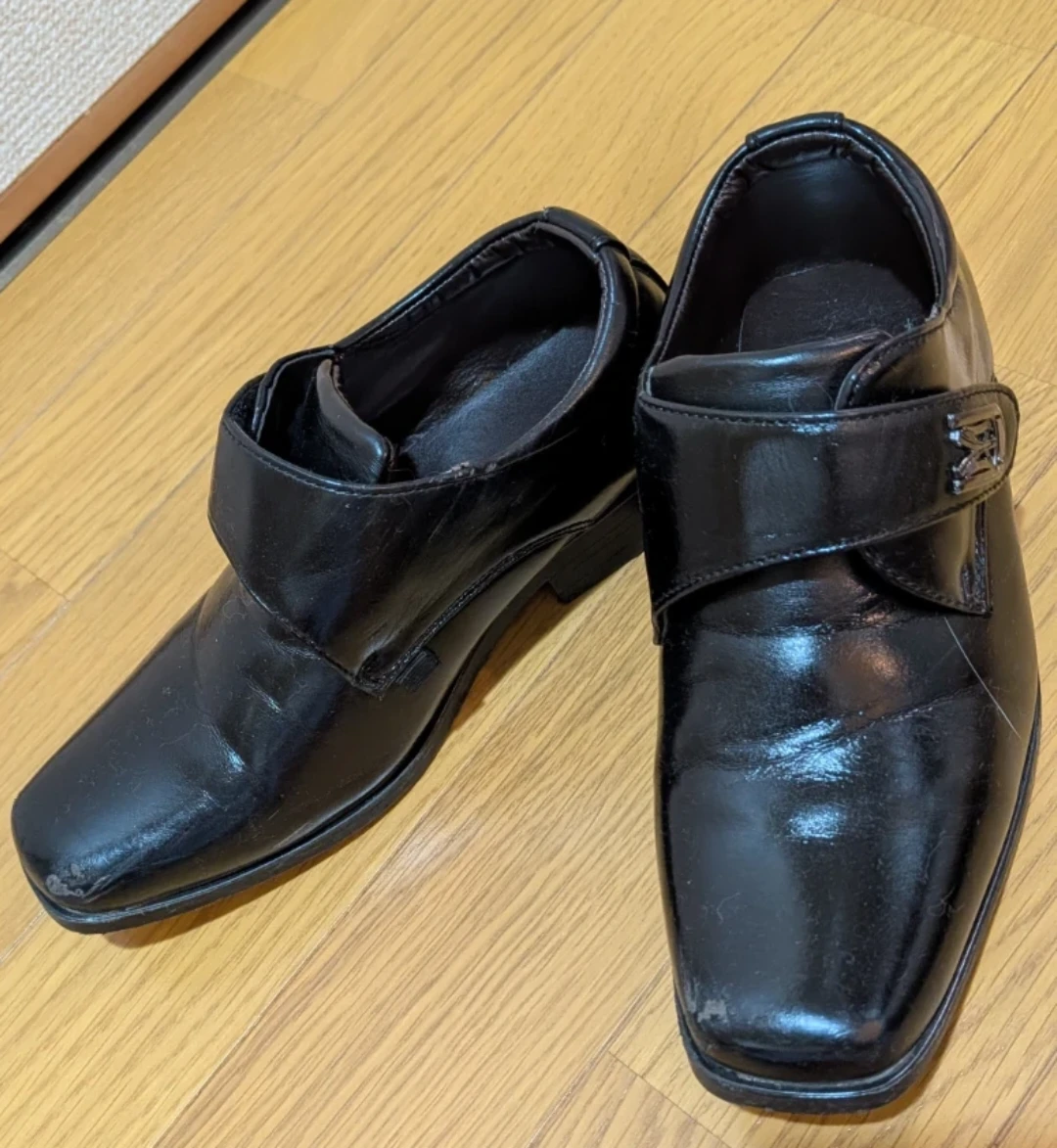 キッズ用 フォーマルシューズ 黒 19.0cm
