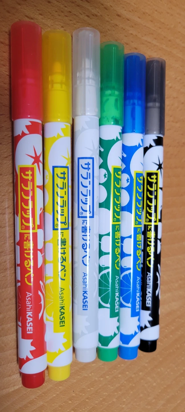 サランラップに書けるペン 6色セット