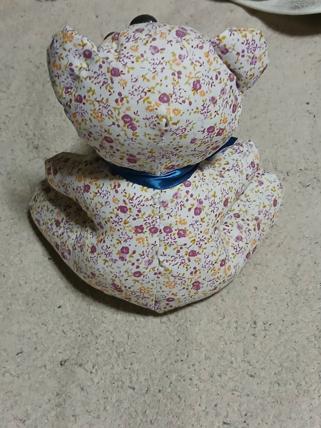 花柄テディベア ぬいぐるみの写真2枚目