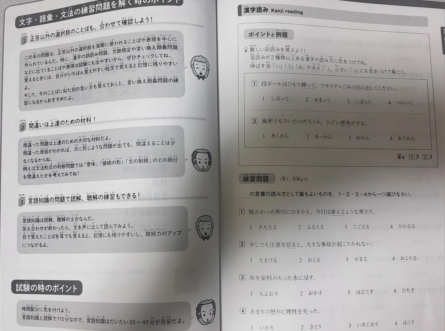 日本語能力試験対策 これ一冊 N1 & 毎日の聞きとり40 下の写真5枚目