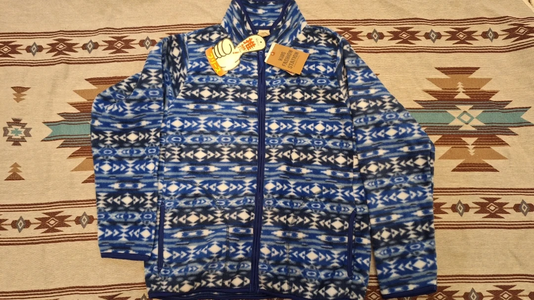 キッズファッションステーション フリース ブルー