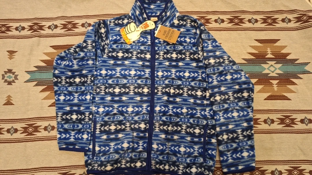 キッズファッションステーション フリース ブルー