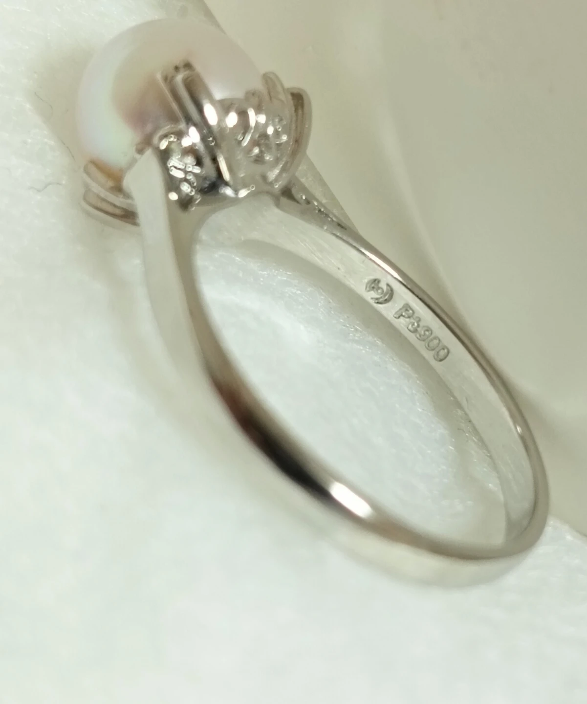 美品。TASAKI 田崎真珠 8.1mm パール プラチナ900 リング 指輪の写真6枚目