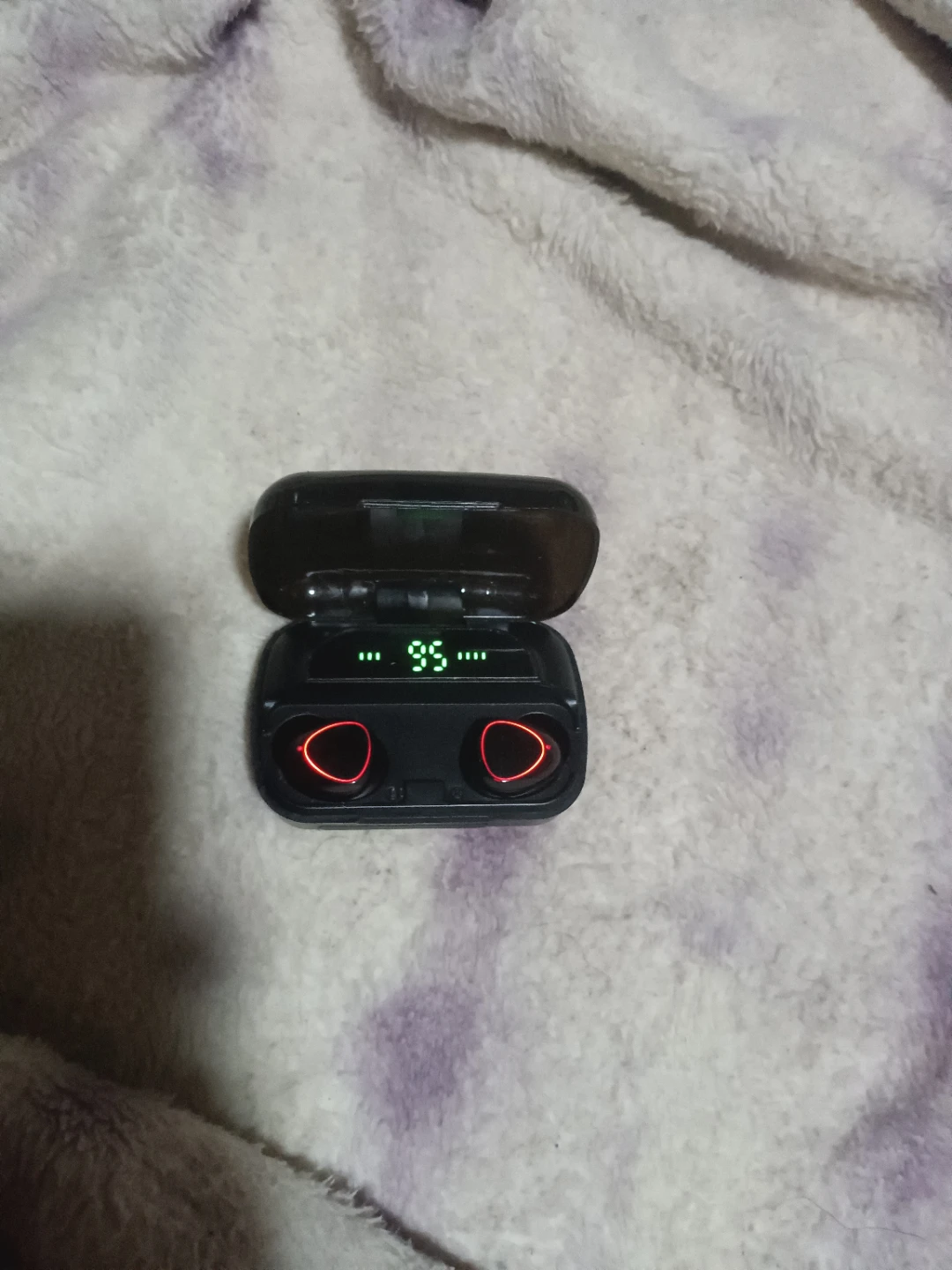 ワイヤレスイヤホン 充電ケース ブラック