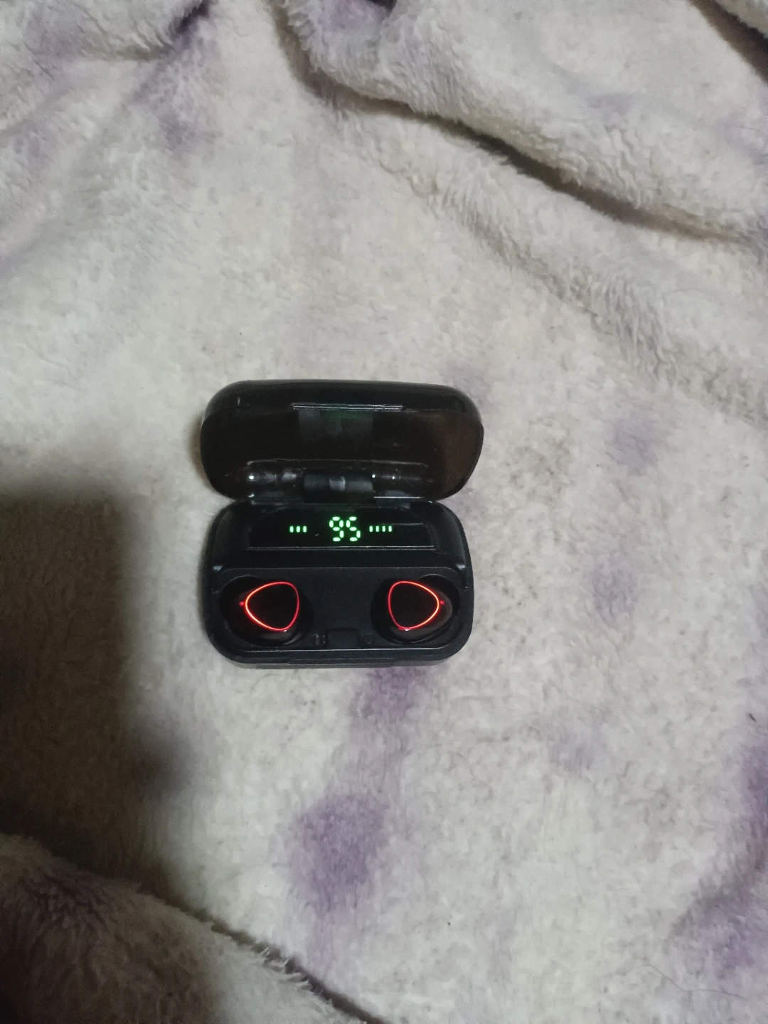 ワイヤレスイヤホン 充電ケース ブラック