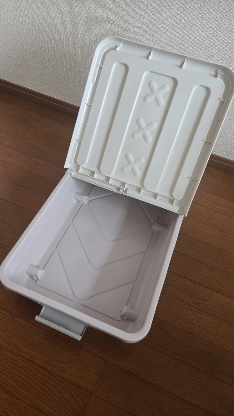 収納ケース 2点ベッド下ソファ下収納 ホワイトの写真3枚目