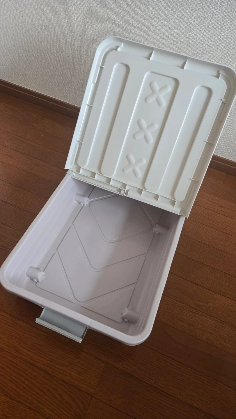 収納ケース 2点ベッド下ソファ下収納 ホワイトの写真3枚目
